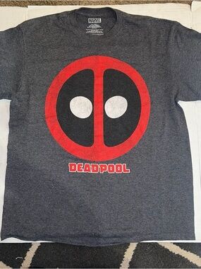 Marvel Branded Heather Gray Tee with White Logo